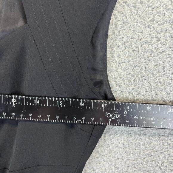 Y2k Dress Sz 10 Black LBD Cocktail Dark Romantic Sexy Feminine Whimsigoth - Picture 5 of 9